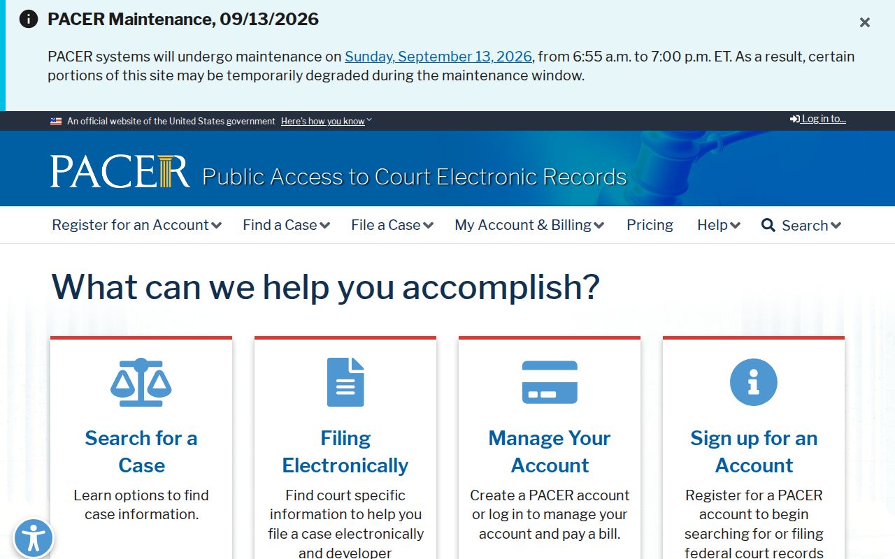 Calhoun County arrest warrant search: federal case search and national index page